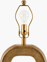 Hennes 18" Aluminum Table Lamp, Plated Gold