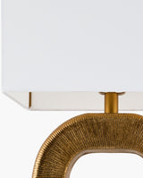 Hennes 18" Aluminum Table Lamp, Plated Gold
