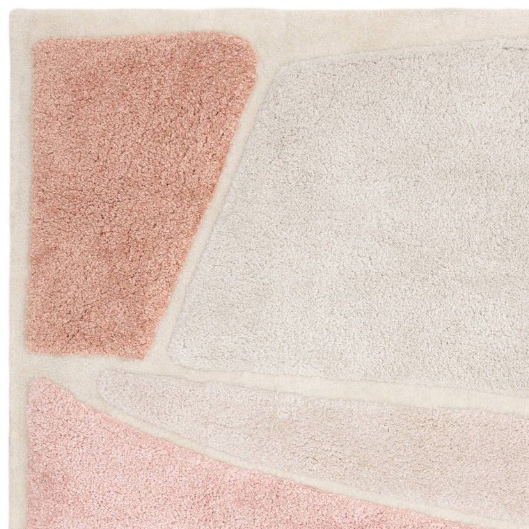 Machine woven in India — Geometric Polyester Living Room Rug — Modern, Horizon