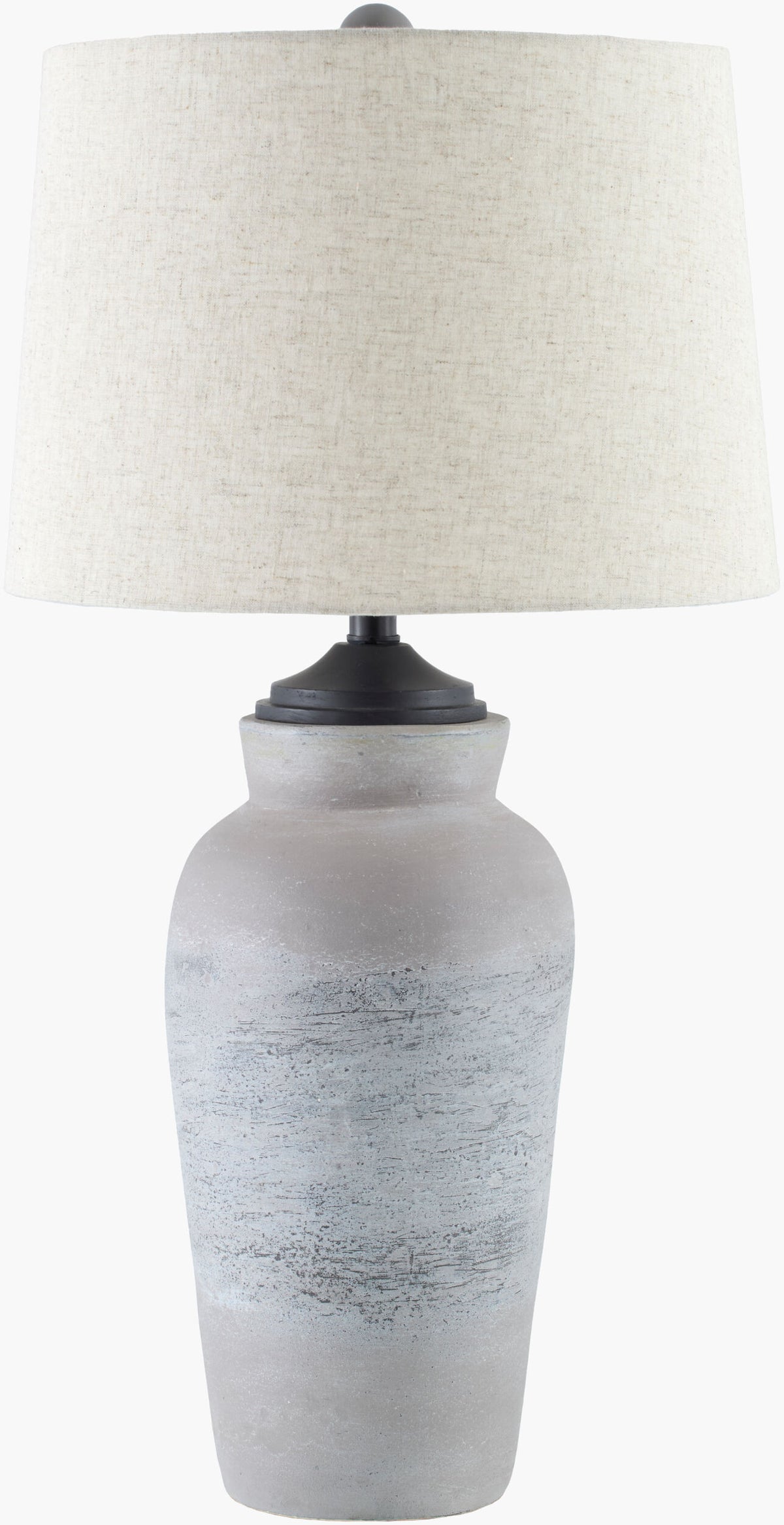 Hierro 32" Paper Table Lamp, Distressed Gray