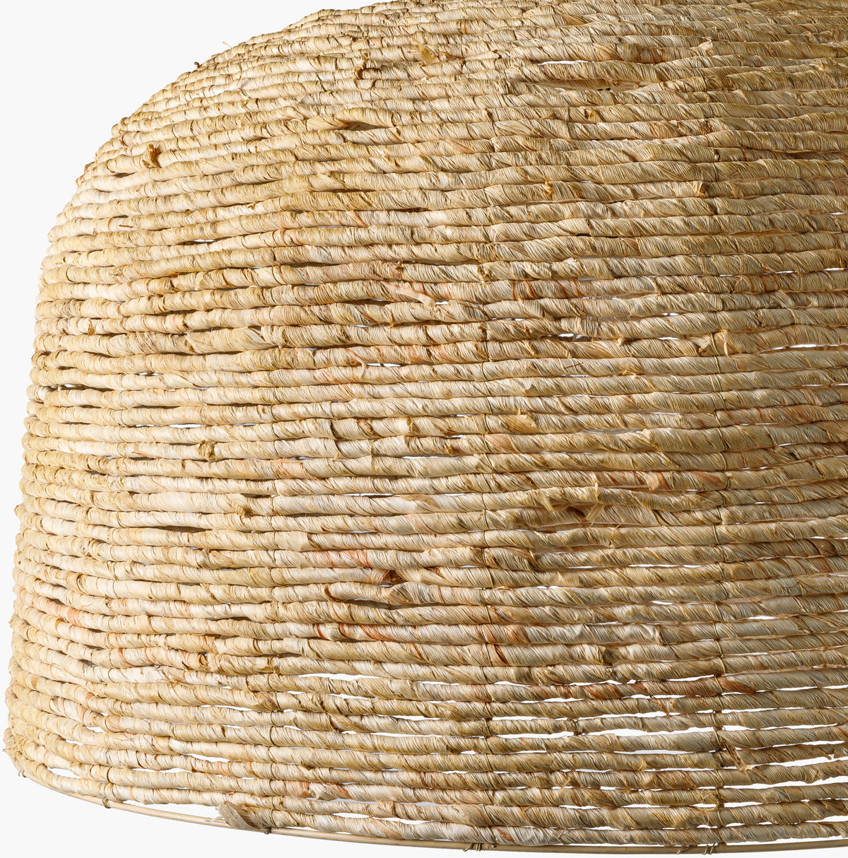 Himavat Rattan Pendant Light, Natural Black