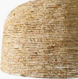 Himavat Rattan Pendant Light, Natural Black