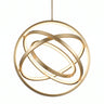 Multi-Ring LED Chandelier – Gold Modern 32"