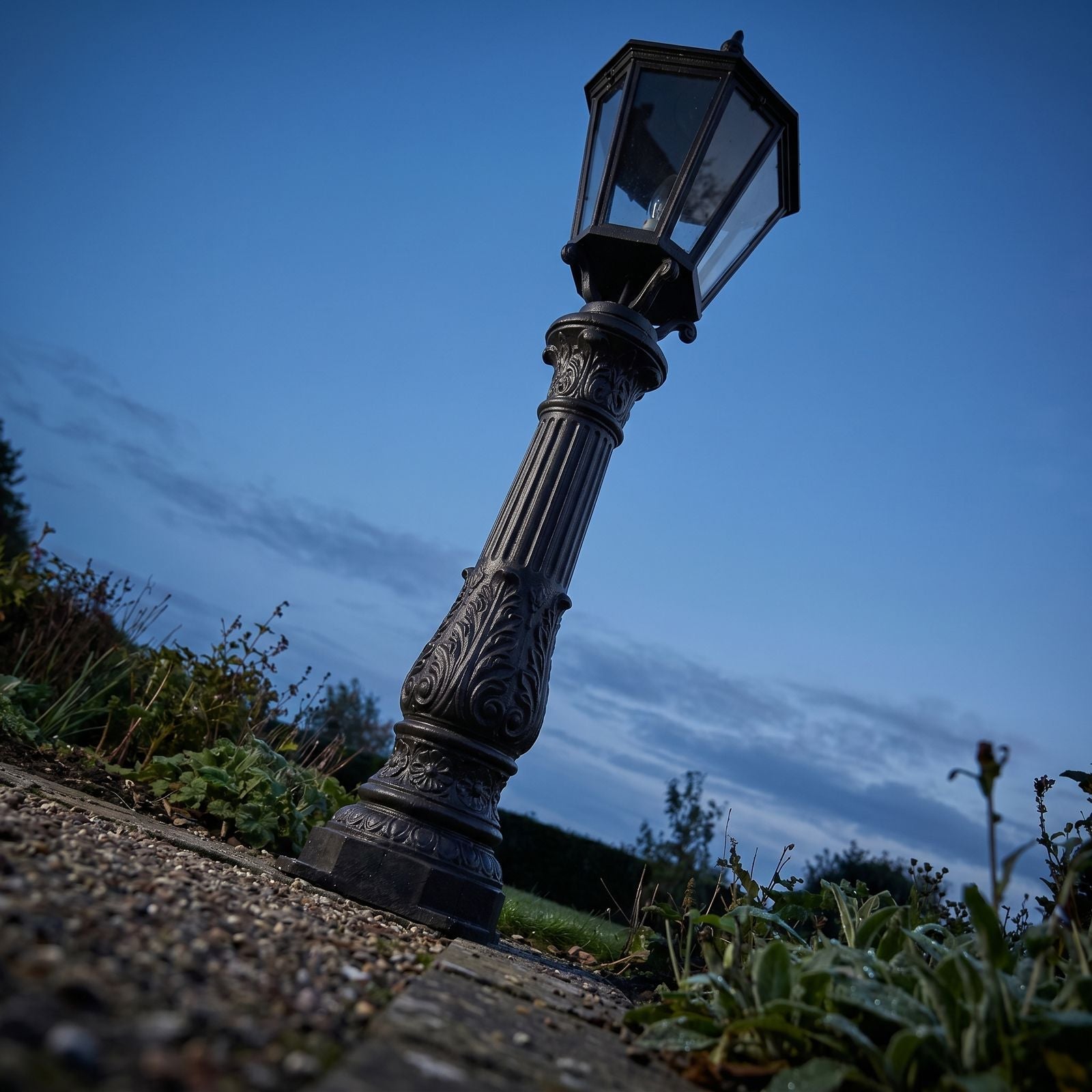 Cast Iron Garden Lamp Post - Alternate Angle