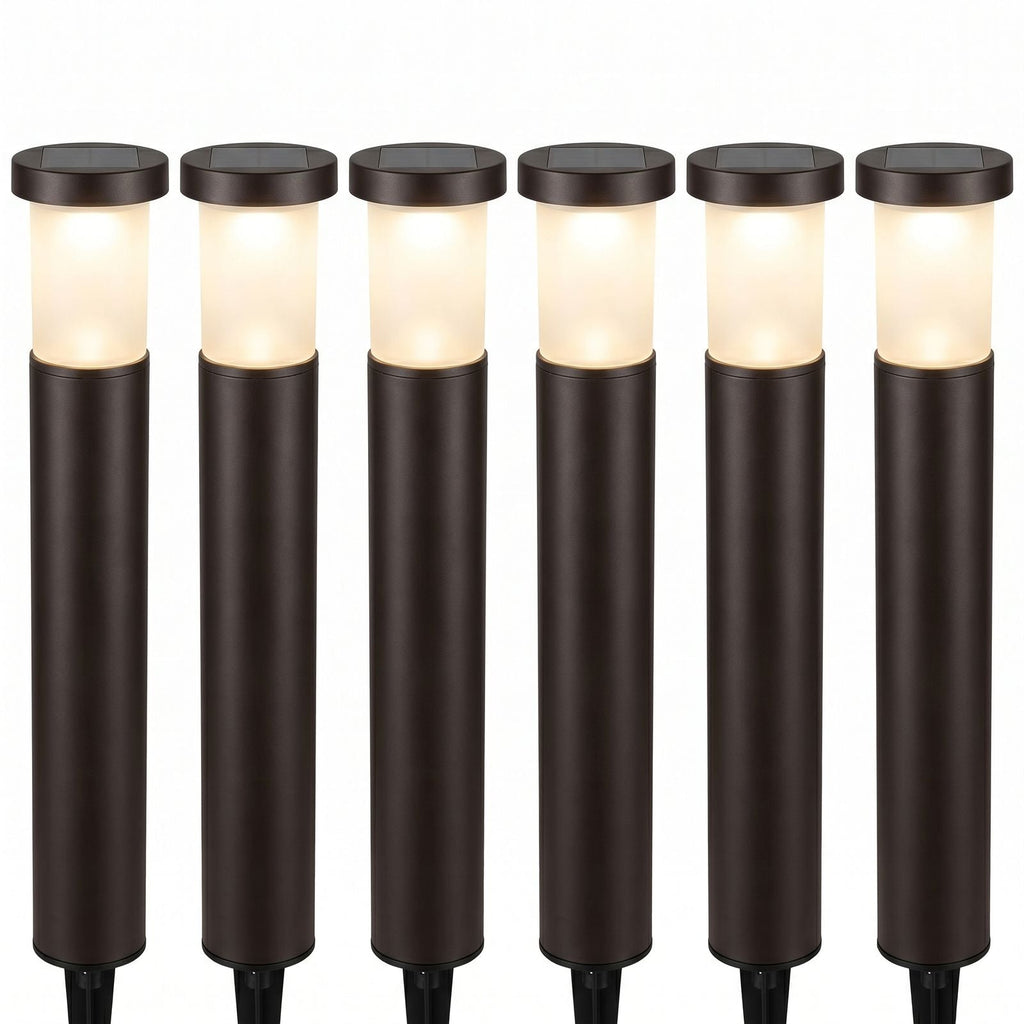 Solar Bollard Path Lights Set - Product Image