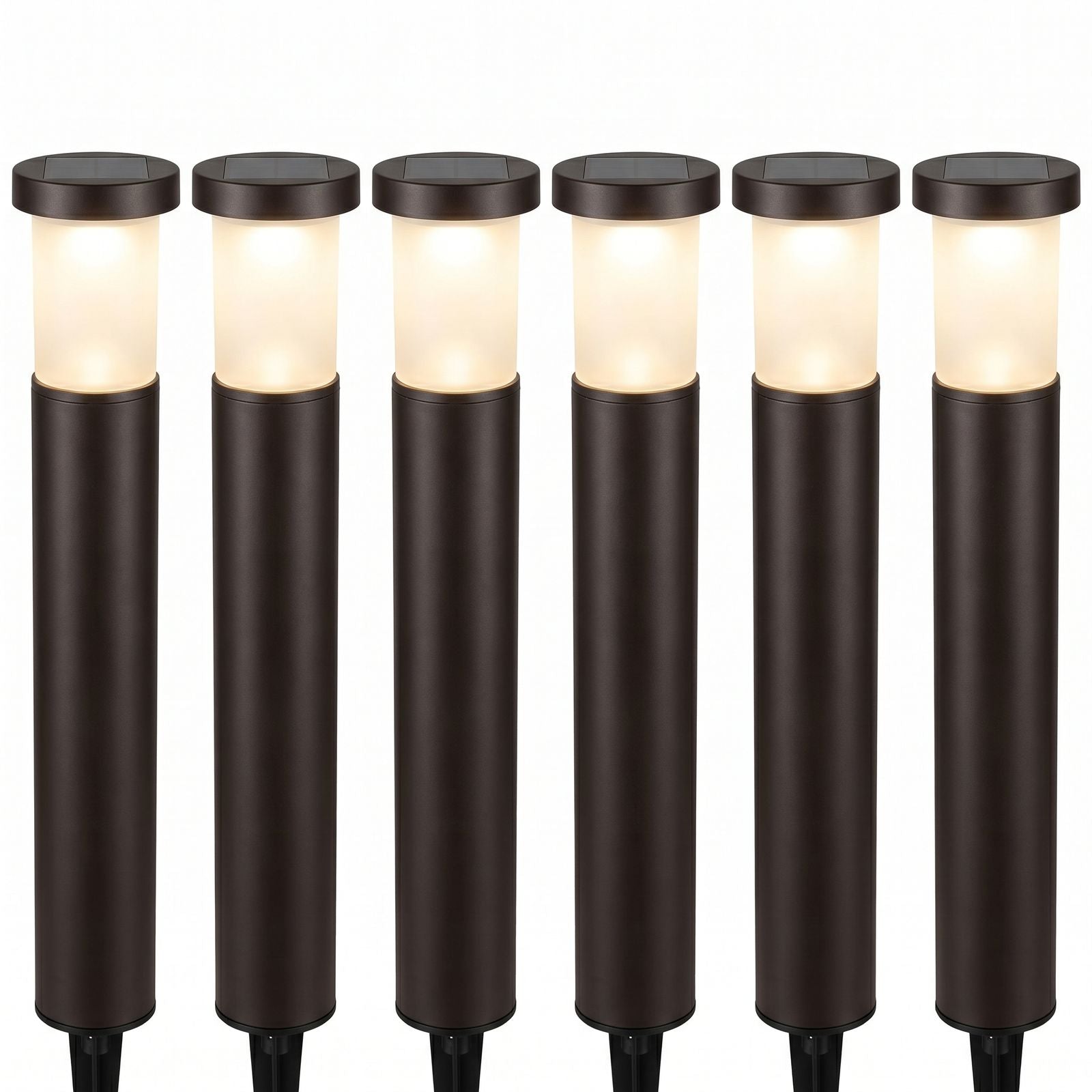 Solar Bollard Path Lights Set - Product Image