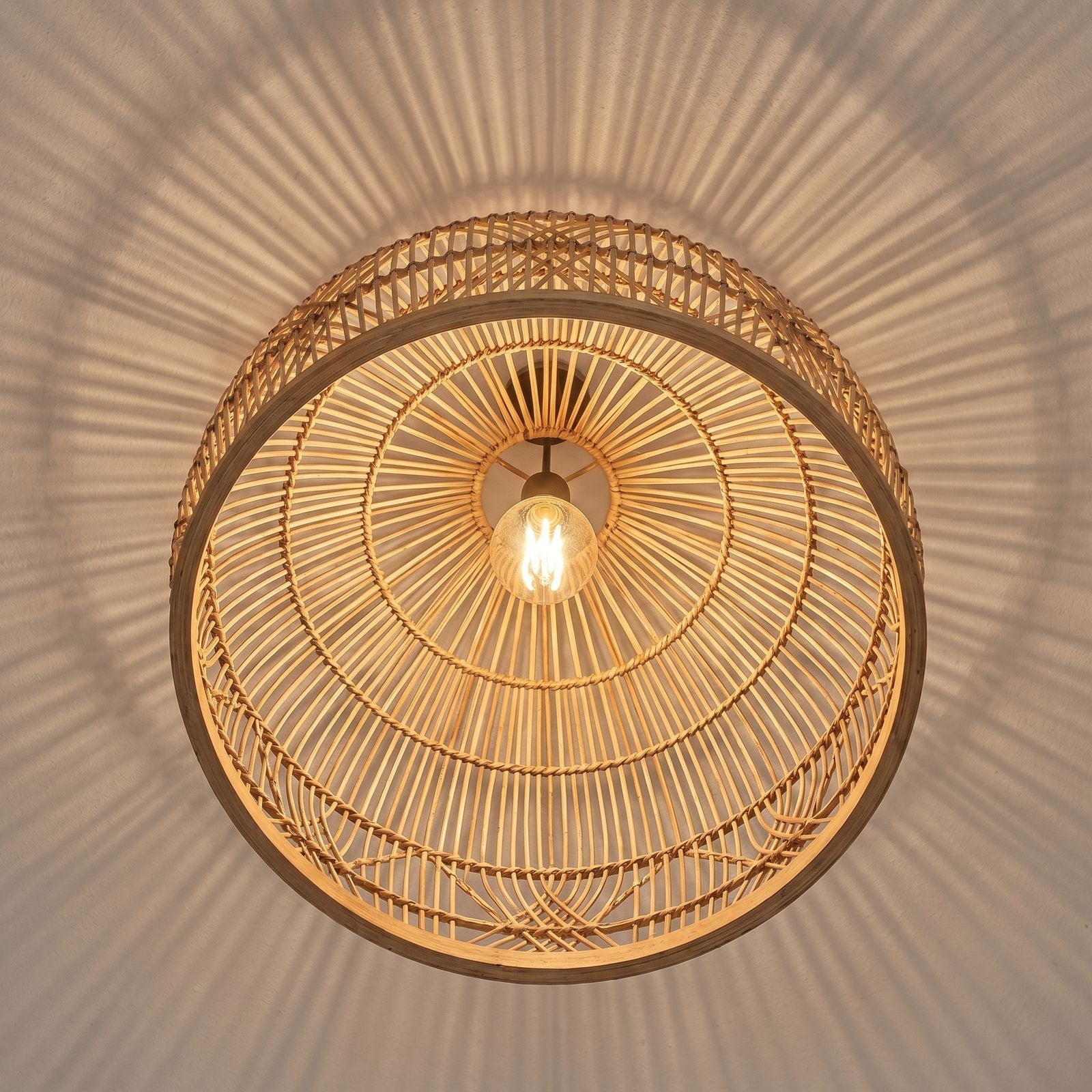 Rattan Outdoor Pendant - Alternate Angle