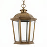 Hanging Garden Lantern – Brass and Glass XL 18"