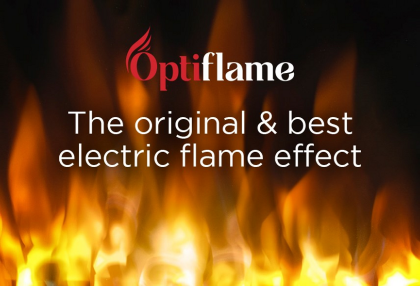 Dimplex Savena Optiflame, Brushed Chrome