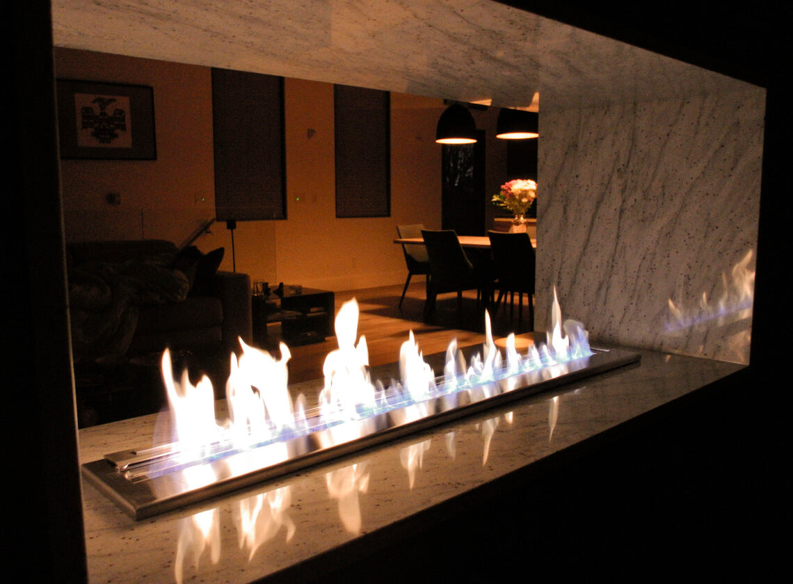 The Bio Flame smart burner installed in a living space