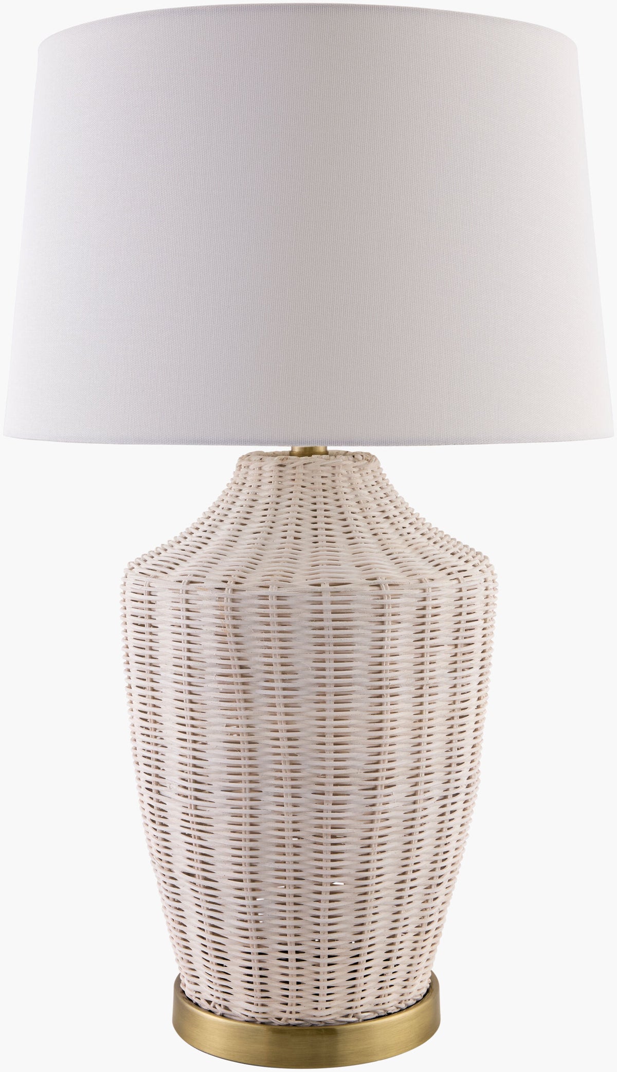 Isola 28" Rattan Table Lamp, Natural Wheat