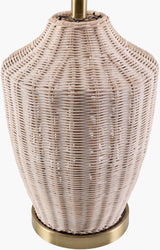 Isola 28" Rattan Table Lamp, Natural Wheat
