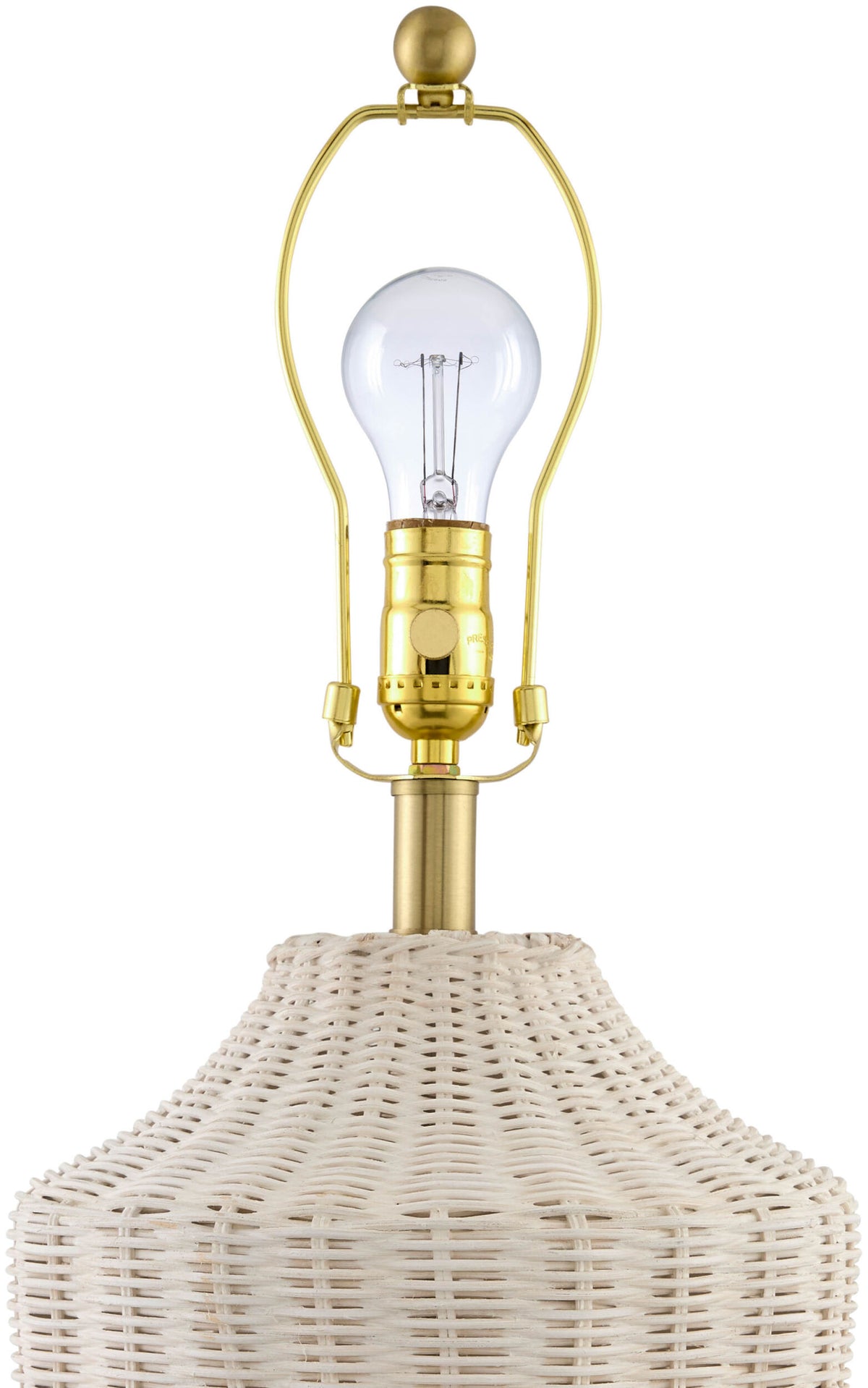 Isola 28" Rattan Table Lamp, Natural Wheat