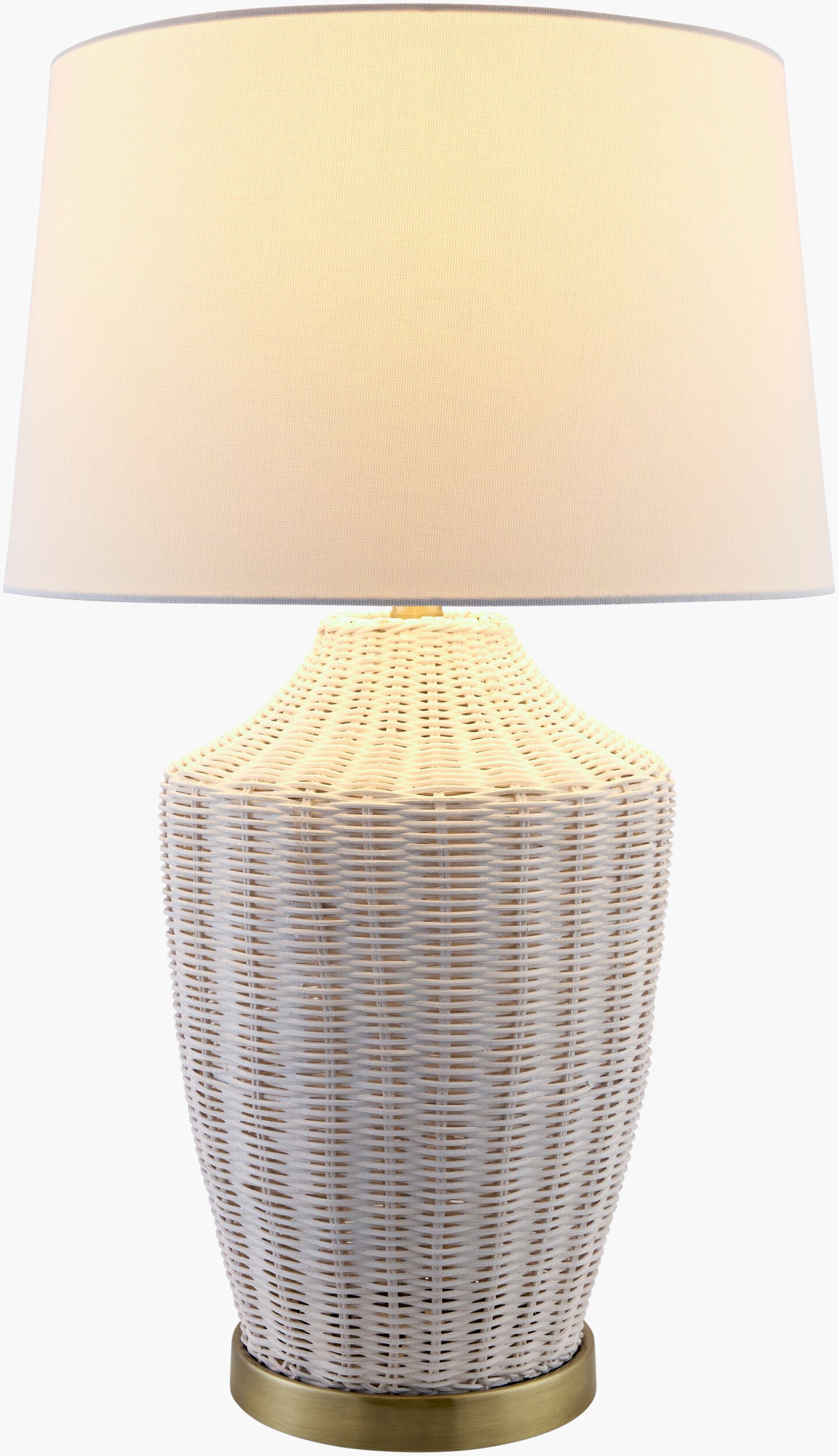 Isola 28" Rattan Table Lamp, Natural Wheat