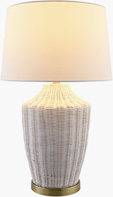 Isola 28" Rattan Table Lamp, Natural Wheat