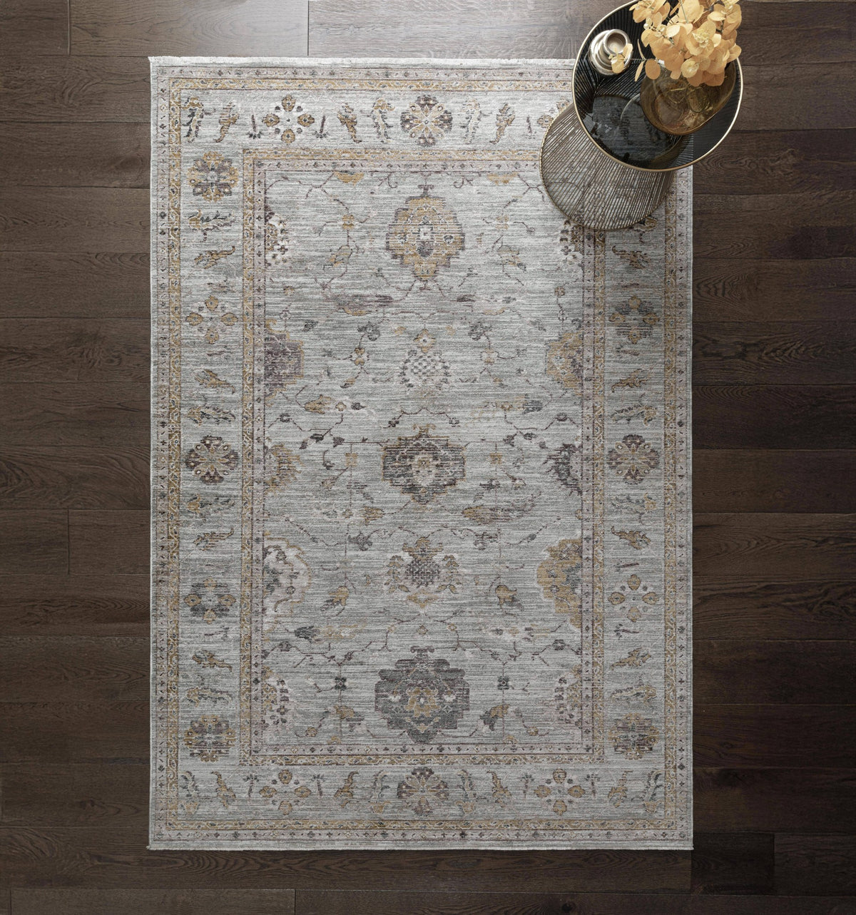 Jasper Rug styled in a living room