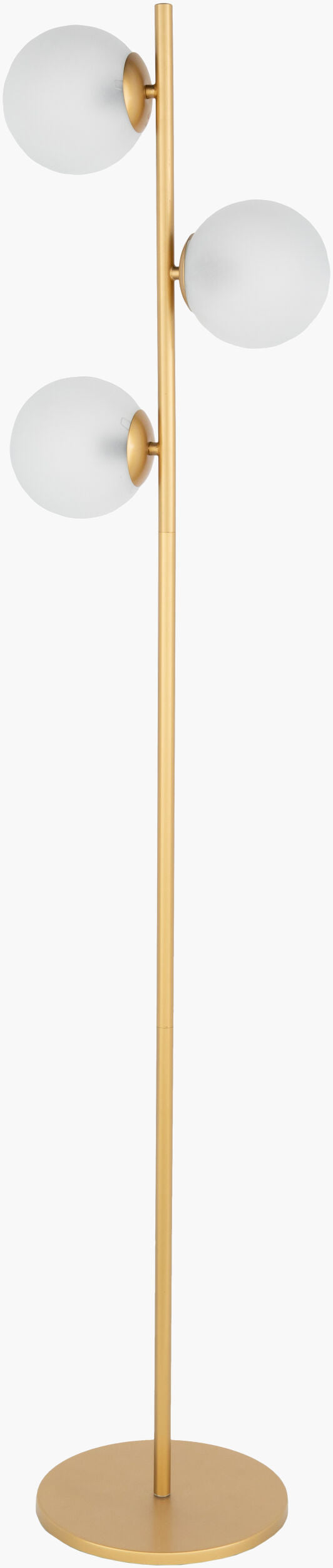 Jacoby 64" Iron Floor Lamp, Painted Gold