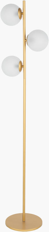 Jacoby 64" Iron Floor Lamp, Painted Gold