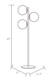Jacoby 64" Iron Floor Lamp, Painted Gold