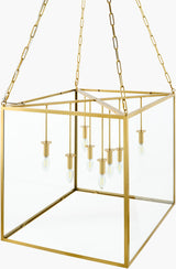 Jaca Iron Pendant Light, Plated Metallic Brass