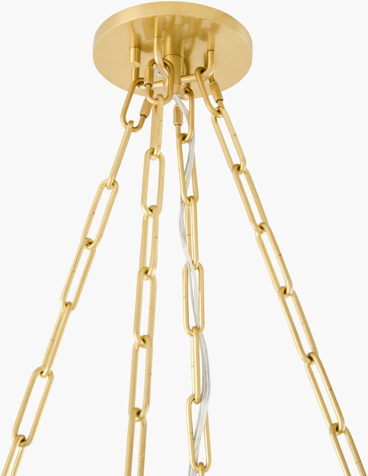 Jaca Iron Pendant Light, Plated Metallic Brass