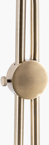Jace 64" Iron Floor Lamp, Antiqued Metallic Brass