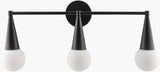 Judson 9" Iron Wall Sconce, Painted Black