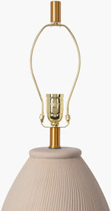 Jericho 30" Ceramic Table Lamp, Glazed Gray