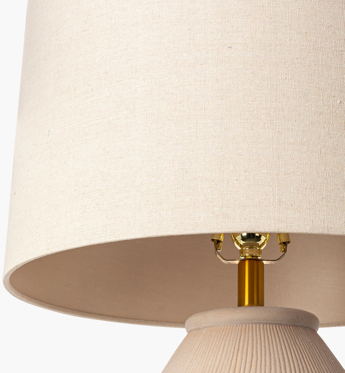 Jericho 30" Ceramic Table Lamp, Glazed Gray