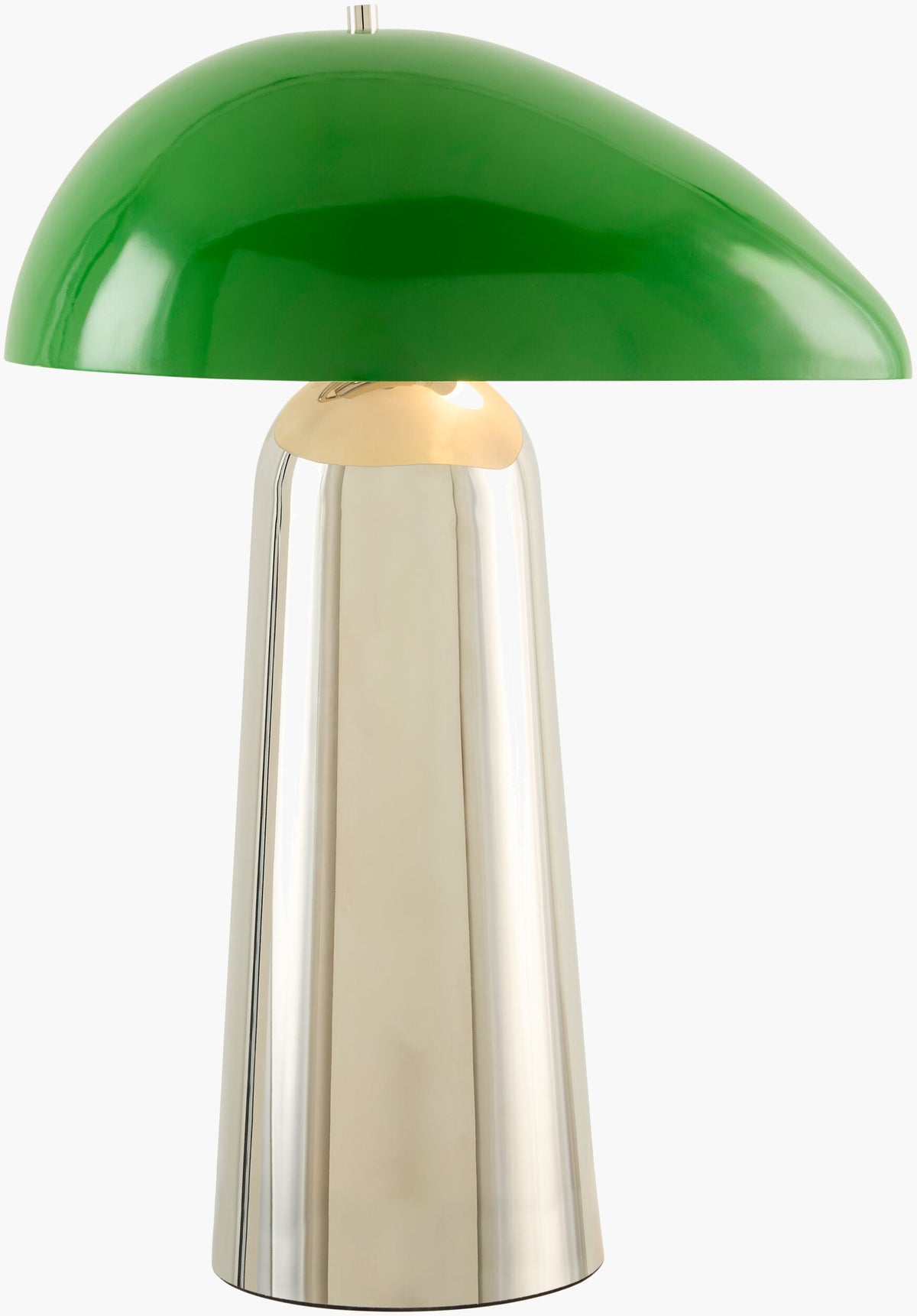 Julep 20" Iron Table Lamp, Plated Metallic Nickel