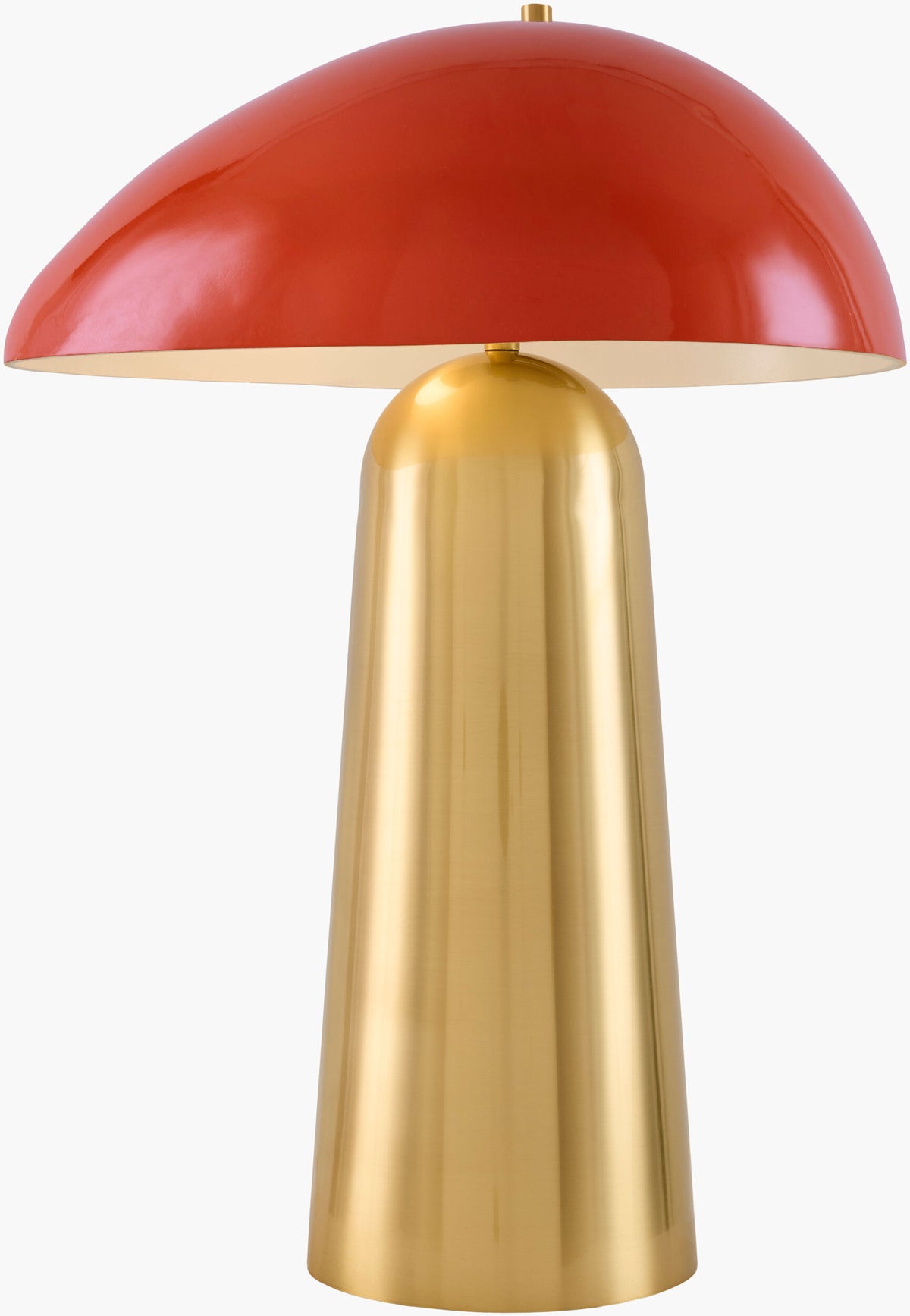 Julep 20" Iron Table Lamp, Plated Metallic Brass