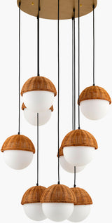 Janze Iron Chandelier, Painted Gold