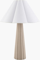 Joane 29" Concrete Table Lamp, Hand Painted Gray