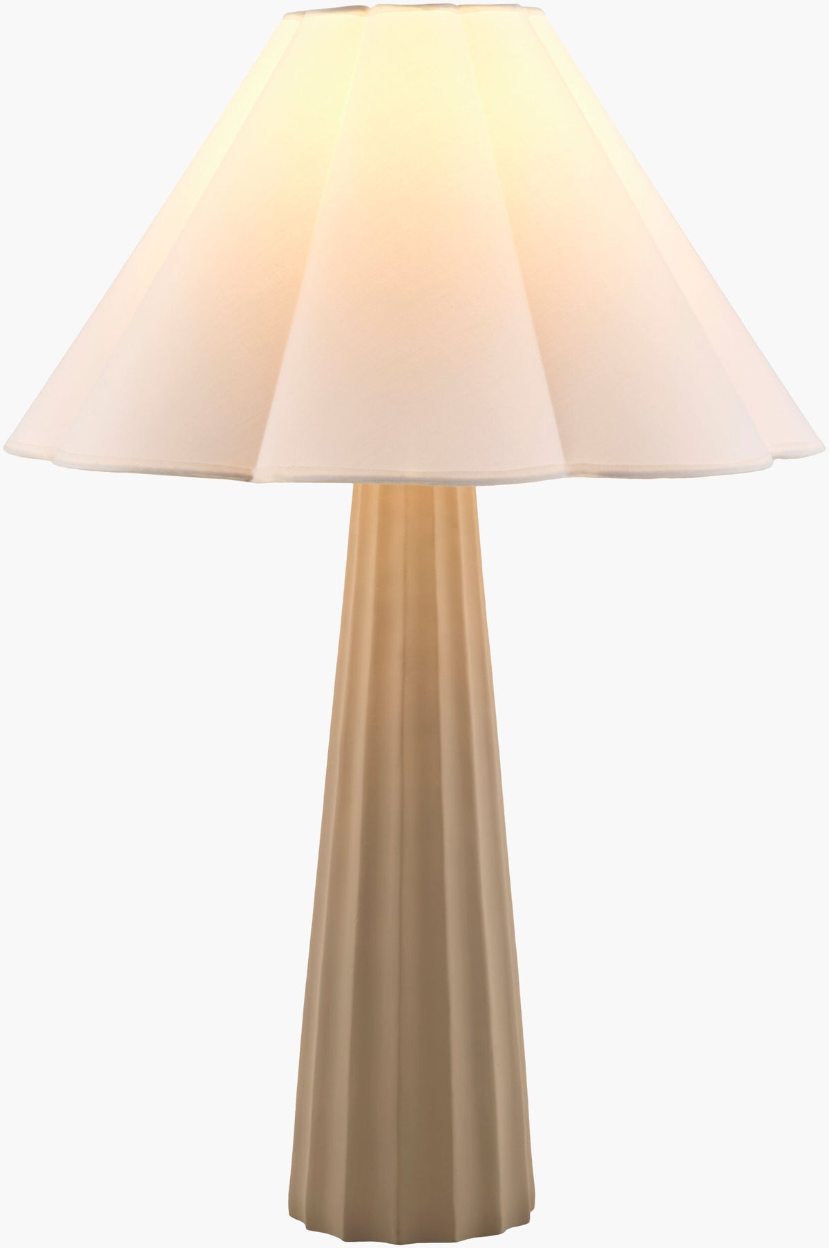 Joane 29" Concrete Table Lamp, Hand Painted Gray