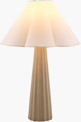 Joane 29" Concrete Table Lamp, Hand Painted Gray