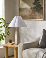 Joane 29" Concrete Table Lamp, Hand Painted Gray