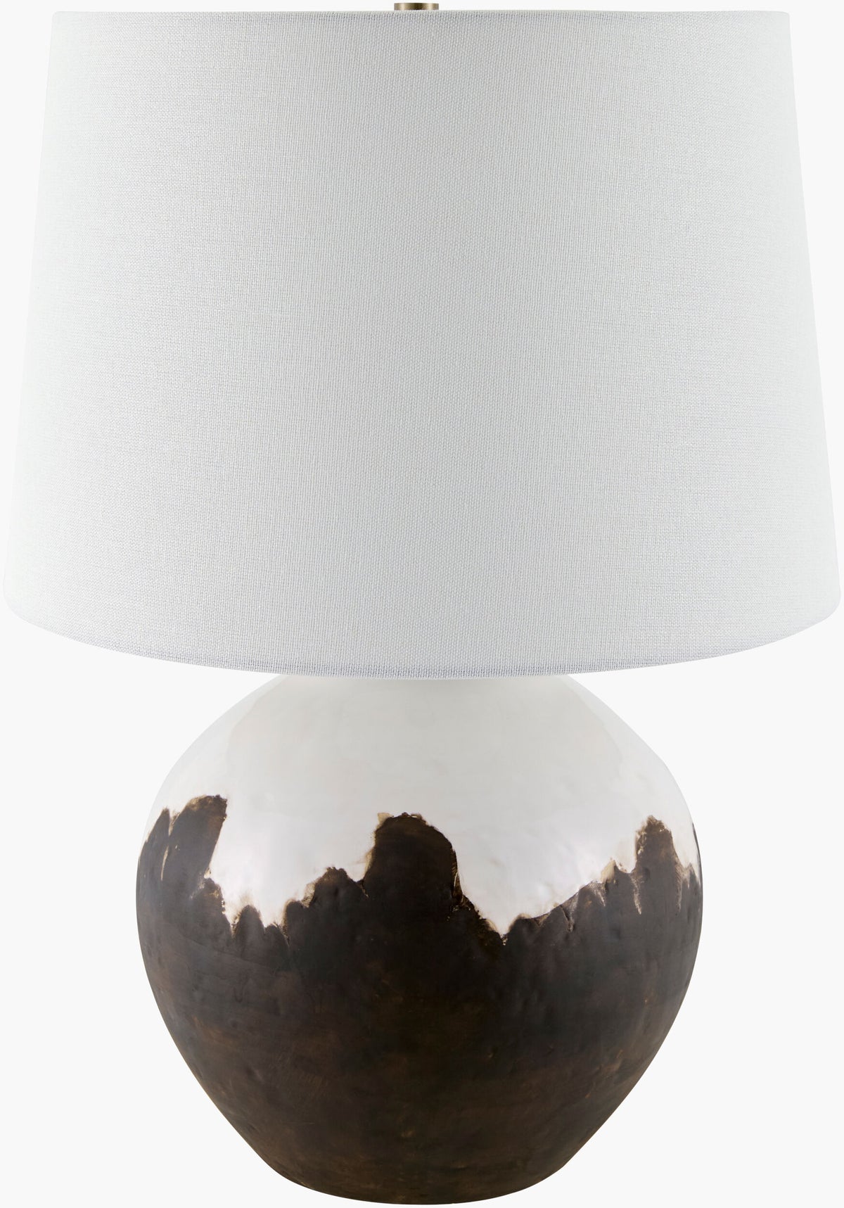 Jirapa 26" Ceramic Table Lamp, Glazed Brown