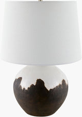 Jirapa 26" Ceramic Table Lamp, Glazed Brown