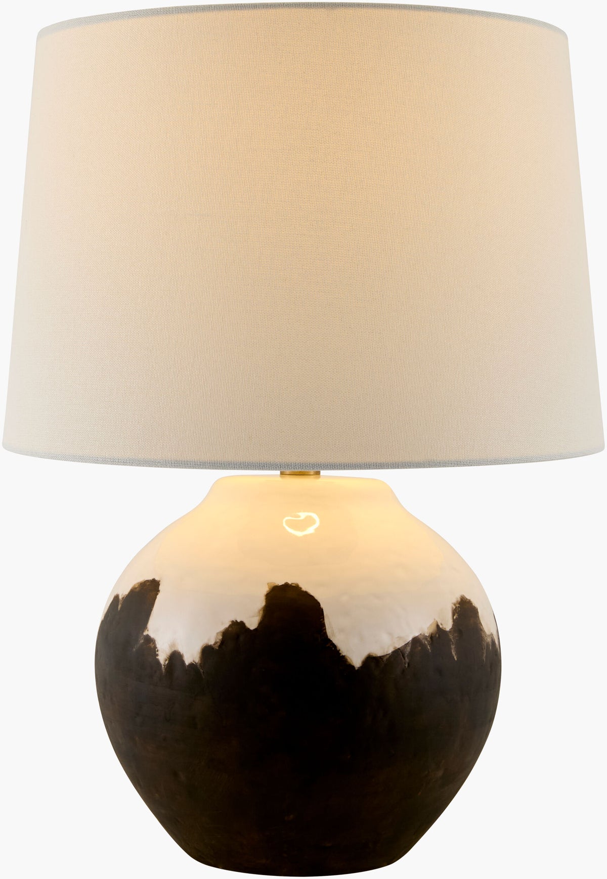Jirapa 26" Ceramic Table Lamp, Glazed Brown