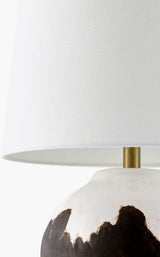 Jirapa 26" Ceramic Table Lamp, Glazed Brown