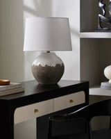 Jirapa 26" Ceramic Table Lamp, Glazed Brown