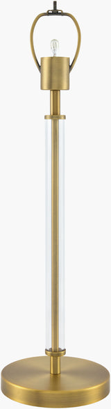 Jorvessa 24" Iron Table Lamp, Electroplated Metallic Brass