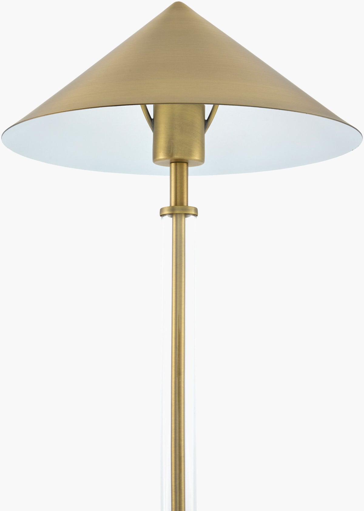 Jorvessa 24" Iron Table Lamp, Electroplated Metallic Brass
