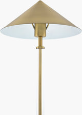 Jorvessa 24" Iron Table Lamp, Electroplated Metallic Brass