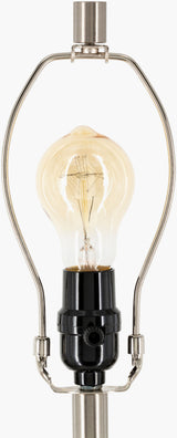 Julissa 28" Glass Table Lamp, Painted Navy, White