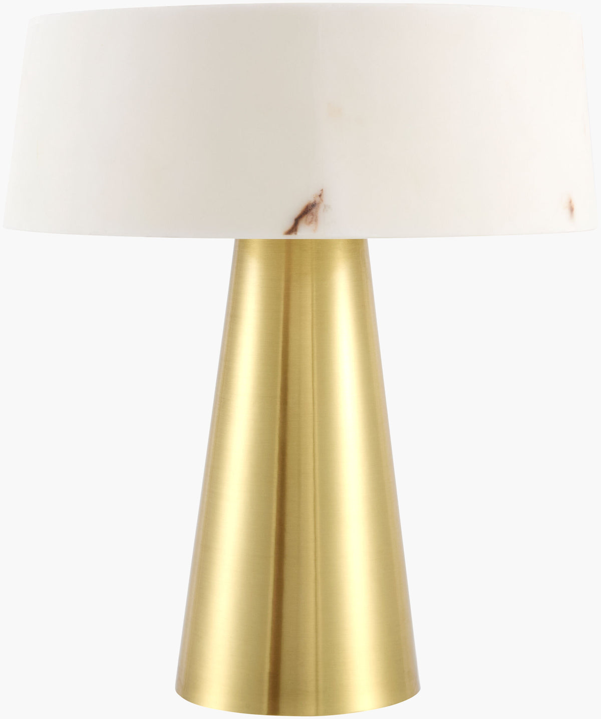 Jesmond 16" Steel Table Lamp, Plated Gold