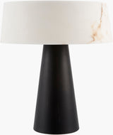 Jesmond 16" Steel Table Lamp, Painted Black