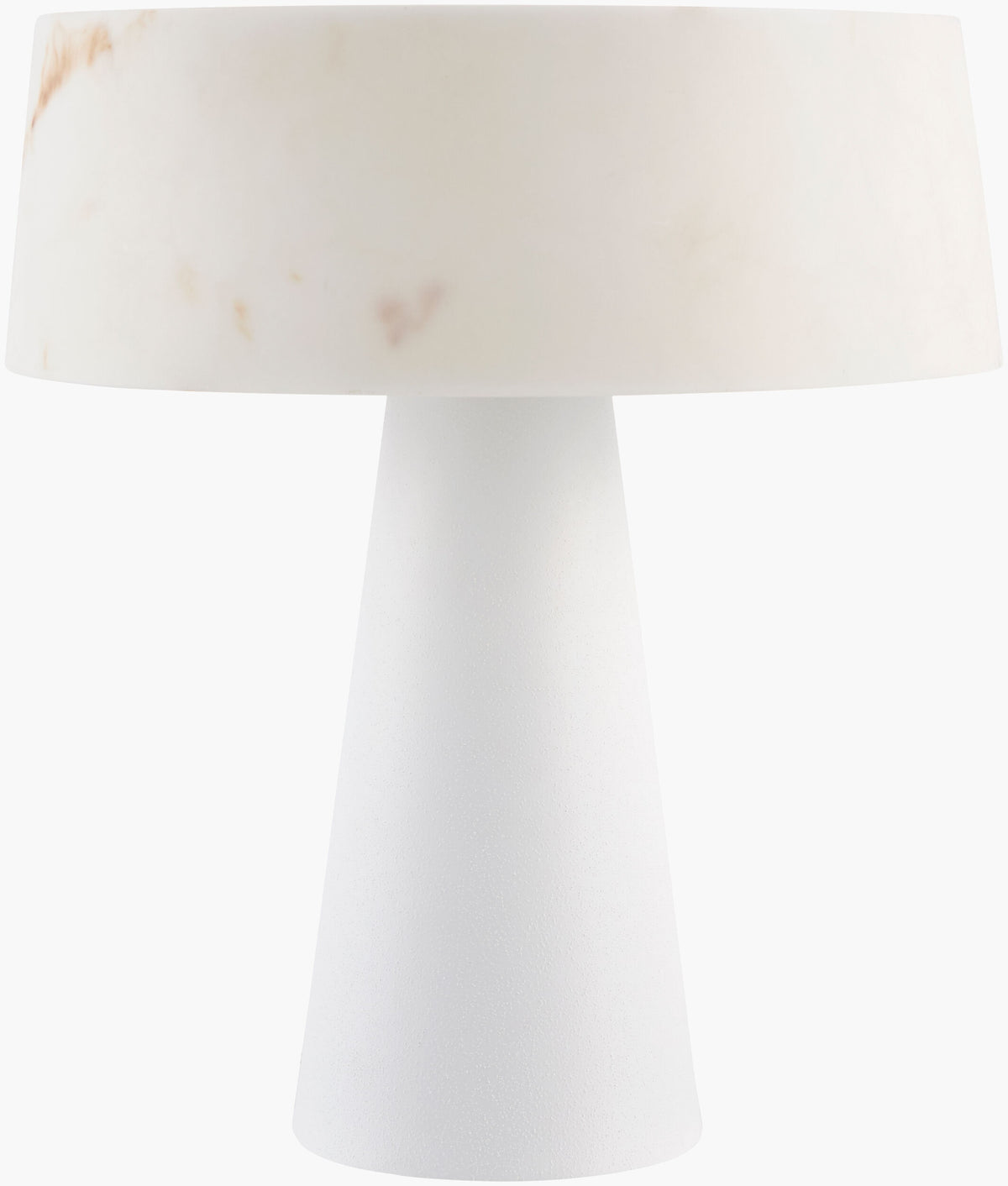 Jesmond 16" Steel Table Lamp, Painted White