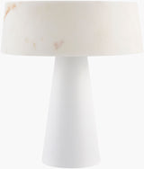 Jesmond 16" Steel Table Lamp, Painted White