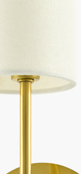 Jovara 19" Iron Wall Sconce, Electroplated Metallic Brass